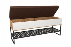 Скамья 1190 Любимый дом Фиджи ЛД 659.370.000 Дуб золотой Белый