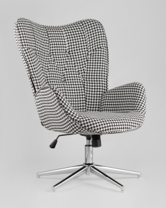 Кресло регулируемое Stool Group Филадельфия Черно-белое
