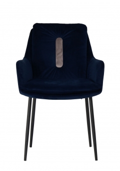 Кресло Stool Group Саманта велюр цвет Синий