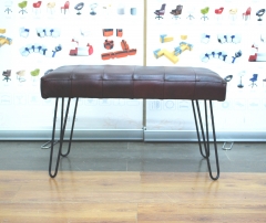 Банкетка Gruppo 396 Лейд 800x400 кожа бордовая