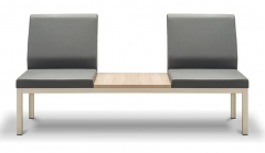 Диван тройной со столиком Unital Норман 3А/А+С+А Светло-серый/Бук