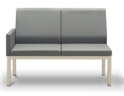 Диван двухместный с правым подлокотником Unital Норман 2В Светло-серый