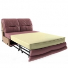 Секция двухместная без подлокотников раскладная Unital Вавилон 2АР Жимолость экокожа