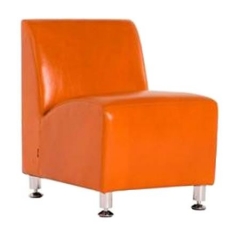 Кресло без подлокотников Unital Лабиринт 151Н Оранжевое экокожа