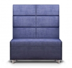 Диван на 120 без подлокотников Unital Клаб-10 1А/120 Индиго Крайола