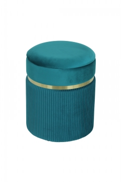 Пуф Stool Group Миранда с ящиком велюр Бирюзовый