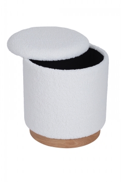 Пуф с ящиком Stool Group Долли L тедди Белый