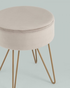 Пуф Stool Group Спейси велюр Светло-серый