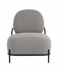 Кресло Stool Group Стоун 1 ткань букле Серый
