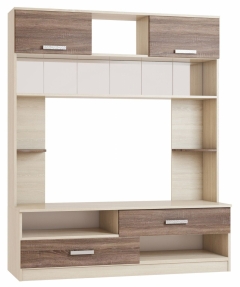 Гостиная Омскмебель Трио Дуб Сонома/Дуб Сакраменто темный