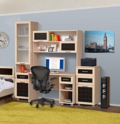 Комплект мебели для детской Марибель Уголок школьника 1 Дуб беленый Туя светлая