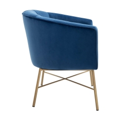 Кресло Stool Group Шале велюр Синий