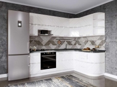 Кухонный гарнитур угловой ширина 240х162 см Витра Бьянка 40