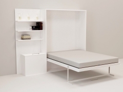 Откидная кровать с полкой Новый век Смарт 1 К 1600+П левая Дуб молочный копия 217672