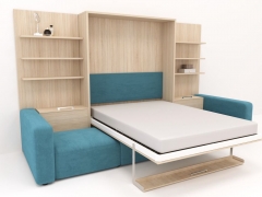 Диван кровать трансформер Новый век Смарт 1 П+КД+П+Пуф 1400 Венге