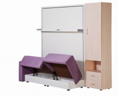 Шкаф-диван-кровать Новый век Смарт 1 3-в-1 правый 1400 Венге