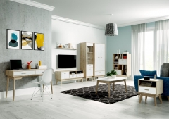 Гостиная Мебельград Калгари 1 Дуб натуральный светлый-белый матовый