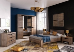 Комплект мебели для спальни Мебельград Соренто 1 Дуб Стирлинг
