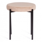Табурет Tetchair REVO mod. 7034 ткань/металл, 44 х 44 х 47 см, бежевый barkhat 5/черный