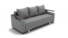 Диван Berhouse Манго ЗР Цвет фасада Светло серый Тип Прямой Материал фасада Металл/Велюр