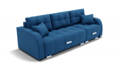 Диван Berhouse Нью Йорк-2 угол левый/правый ЗР Цвет фасада Синий Тип Левый/правый Материал фасада Металл/Велюр