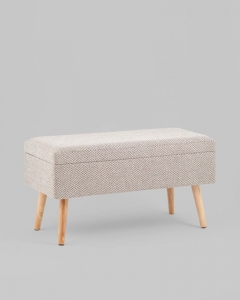 Банкетка Stool Group Сторми с ящиком серый